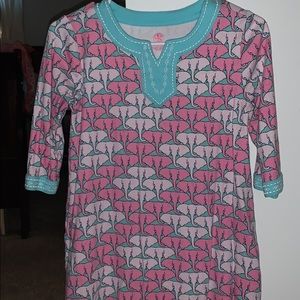 Cute long shirt or dress size large